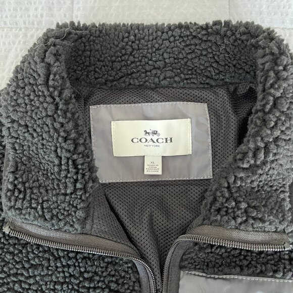 Coach black men's jacket - Picture 3 of 12